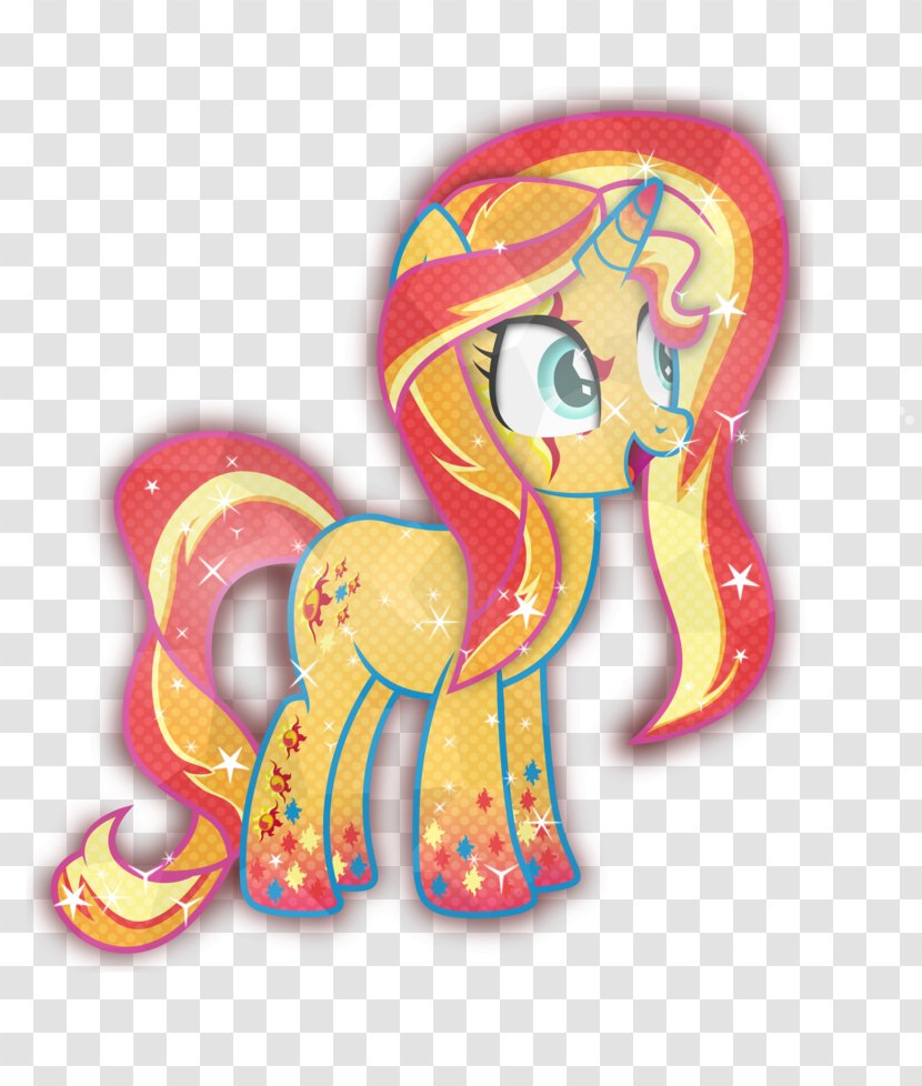 Pony Sunset Shimmer Pinkie Pie Rarity Rainbow Dash - Cartoon - Watercolor Transparent PNG