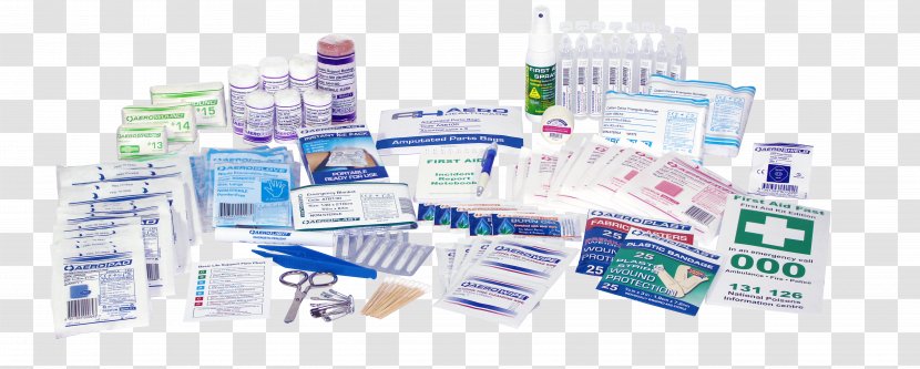 First Aid Kits Supplies Health Care Burn Workplace - Kit Transparent PNG