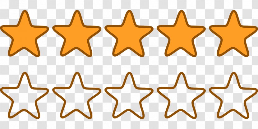 Star System Clip Art - Hotel - 5 Stars Transparent PNG