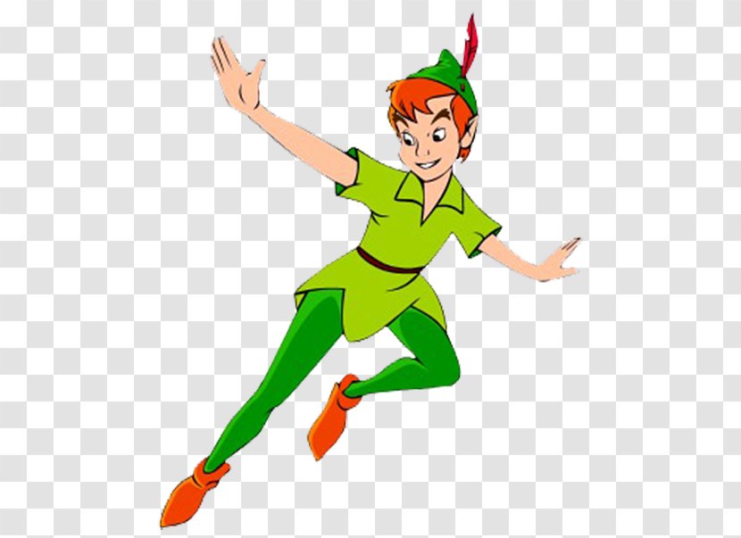 Peter Pan In Kensington Gardens And Wendy Tinker Bell Tiger Lily - Cartoon Transparent PNG