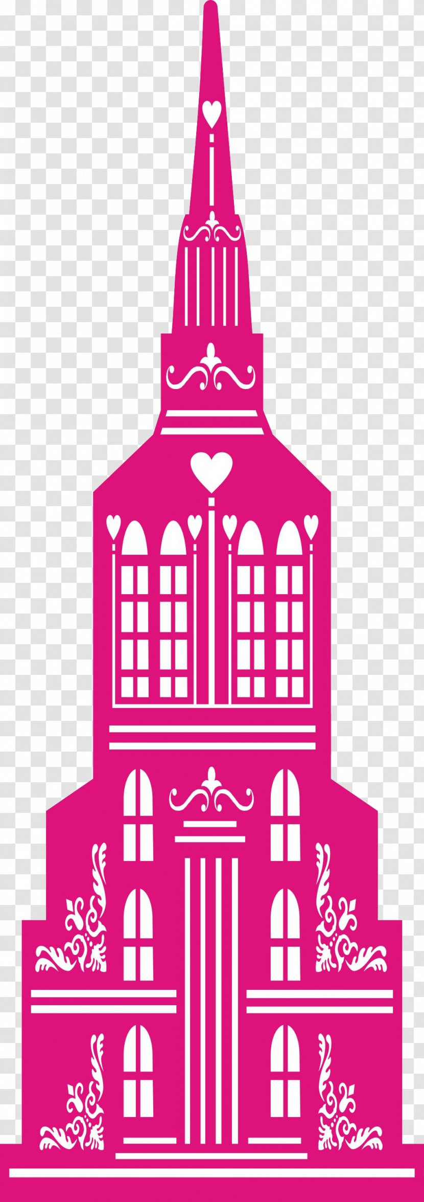 Architecture Building - Magenta Transparent PNG