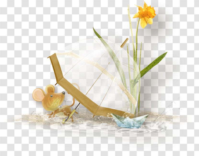 Clip Art - Petal - Garden Umbrellas And The Little Mouse Transparent PNG