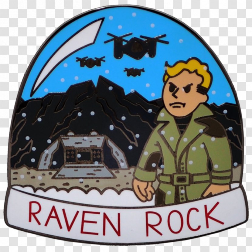 Lapel Pin Raven Rock Mountain Complex Christmas Fallout - Creativity Transparent PNG