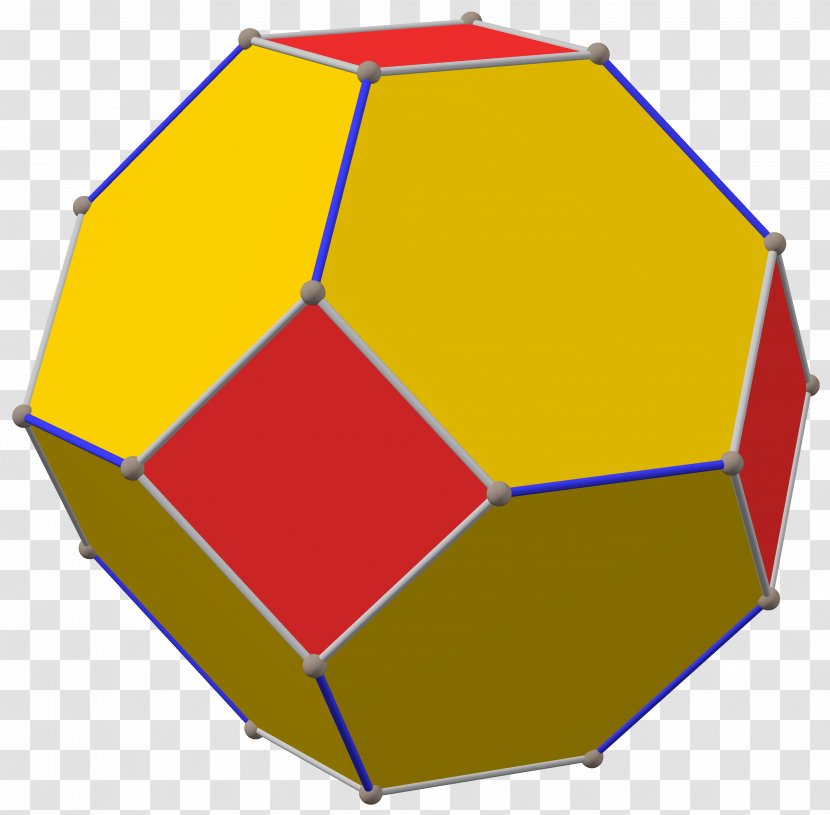 Net Polyhedron Archimedean Solid Geometry Truncated Octahedron - Cube - Edge Transparent PNG