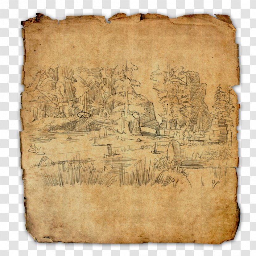 The Elder Scrolls Online V: Skyrim Treasure Map - Video Game Transparent PNG