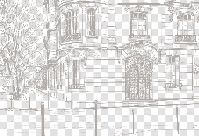 Sketch - Glass - Download Sketches Of Cities In Europe And America Transparent PNG