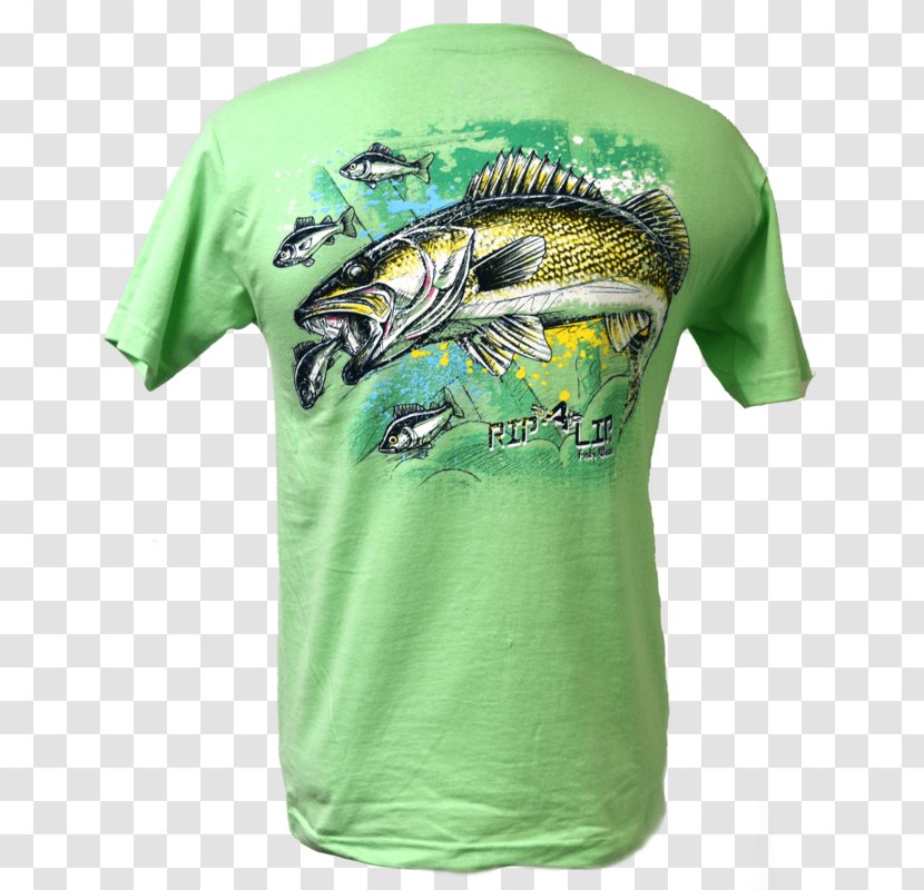 Long-sleeved T-shirt Walleye Transparent PNG