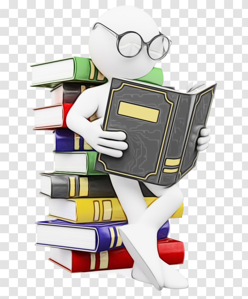 Cartoon Reading Technology Animation Learning - Machine Transparent PNG