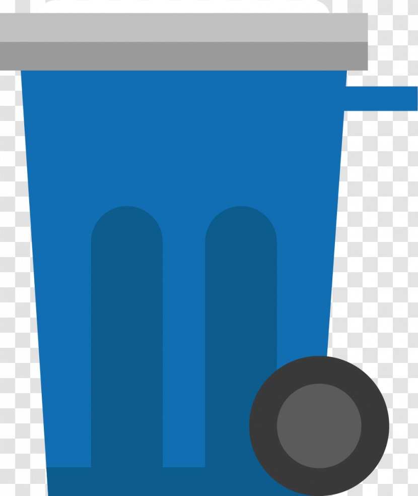 Graphic Design Brand Pattern - Rectangle - Blue Trash Can Transparent PNG