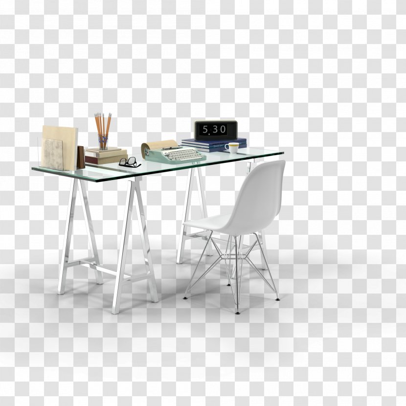 Rectangle Desk - Table - Angle Transparent PNG