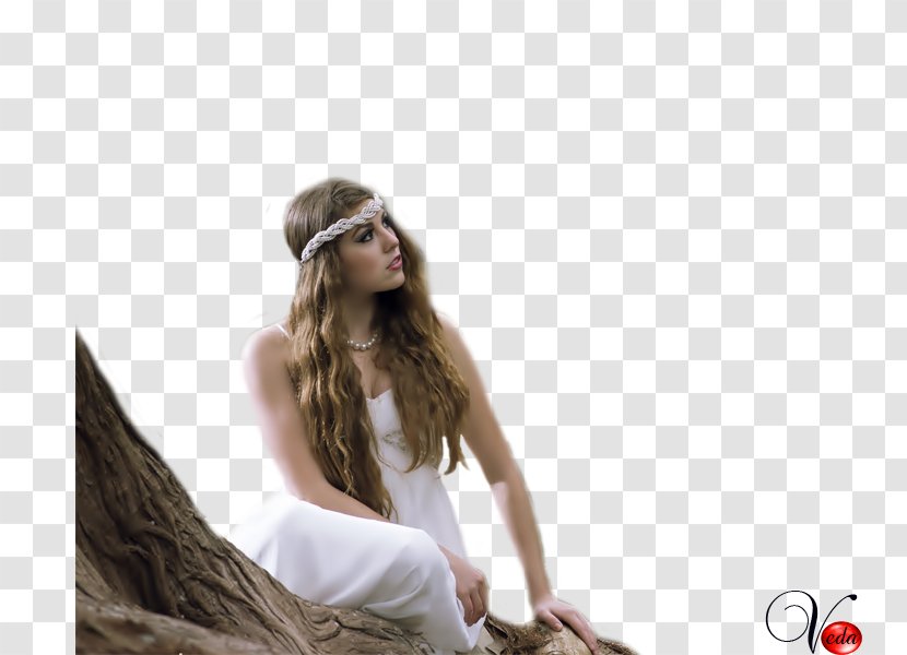 Woman Female Long Hair Headgear - Silhouette Transparent PNG