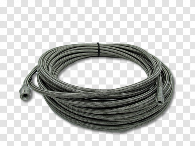 Braided Stainless Steel Brake Lines Hose Pipe - Wire - Jetters Northwest Transparent PNG