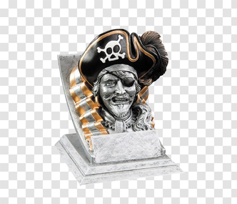 Trophy Award Medal Commemorative Plaque Piracy - Silver - Pirate Parrot Transparent PNG