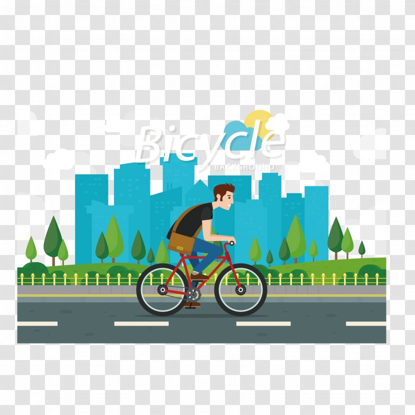 Cycling Euclidean Vector Illustration - Recreation - People Transparent PNG