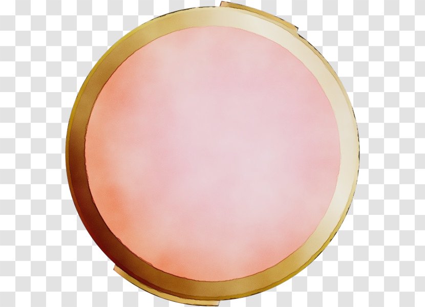 Pink Peach Cosmetics Face Powder Material Property - Paint - Magenta Oval Transparent PNG