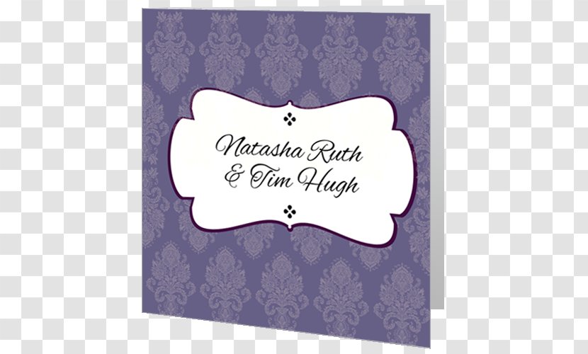 Wedding Invitation Convite RSVP Purple Transparent PNG