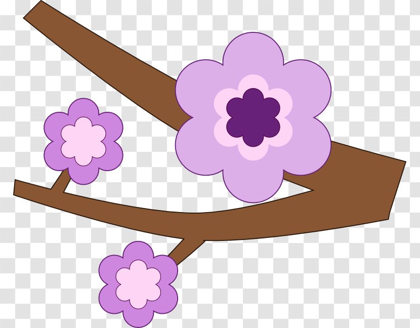 Branch Free Content Clip Art - Material - Purple Flower Clipart Transparent PNG