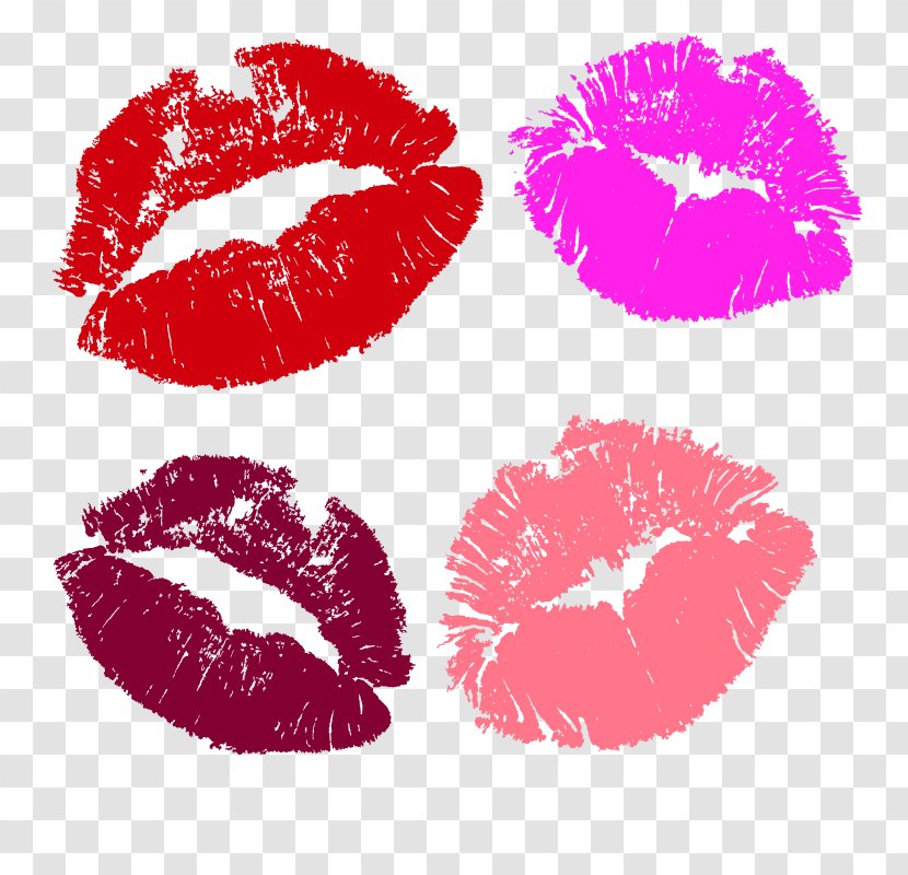 Royalty-free Euclidean Vector Photography Illustration - Kiss - Lipstick Transparent PNG