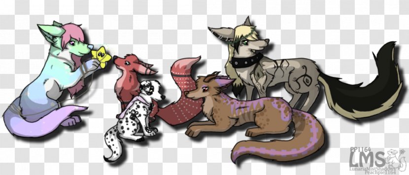 Cat Dog Horse Mammal Canidae - Fictional Character - Family Together Transparent PNG