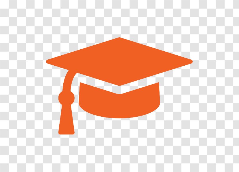 Education School - Orange - Graduation Cap Transparent PNG