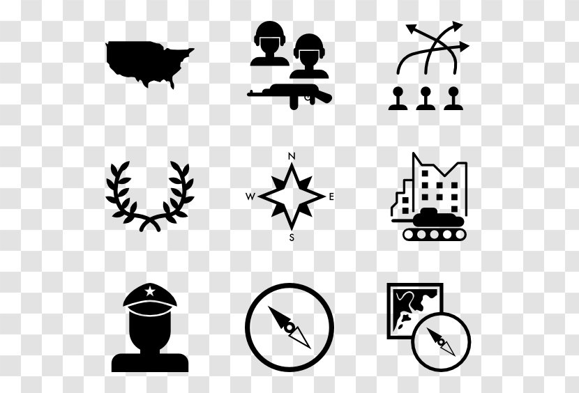 Military Strategy Army - Silhouette - Vector Transparent PNG