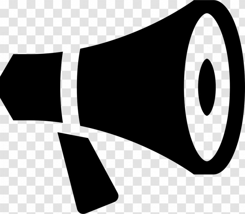 Megaphone Clip Art - Black Transparent PNG