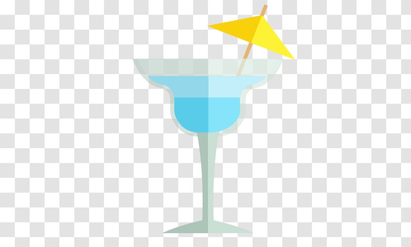 Cocktail Juice Wine Glass Summer - Blue - Partial Flattening Creative Cocktails Transparent PNG