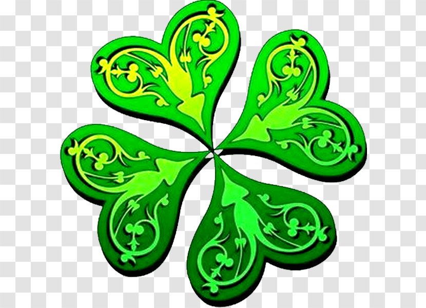 Luck Symbol Irish People Ireland Four-leaf Clover - Fourleaf Transparent PNG