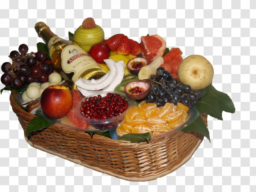Fruit Food Gift Baskets Auglis Vegetarian Cuisine - Basket - Fruits Transparent PNG