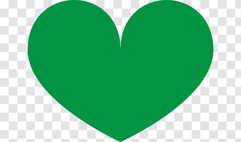 Heart Green Shape Clip Art - Silhouette - Love Transparent PNG