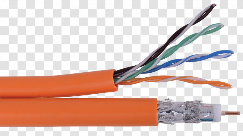 Network Cables Wire Ethernet Electrical Cable - Orange - Electronics Accessory Transparent PNG