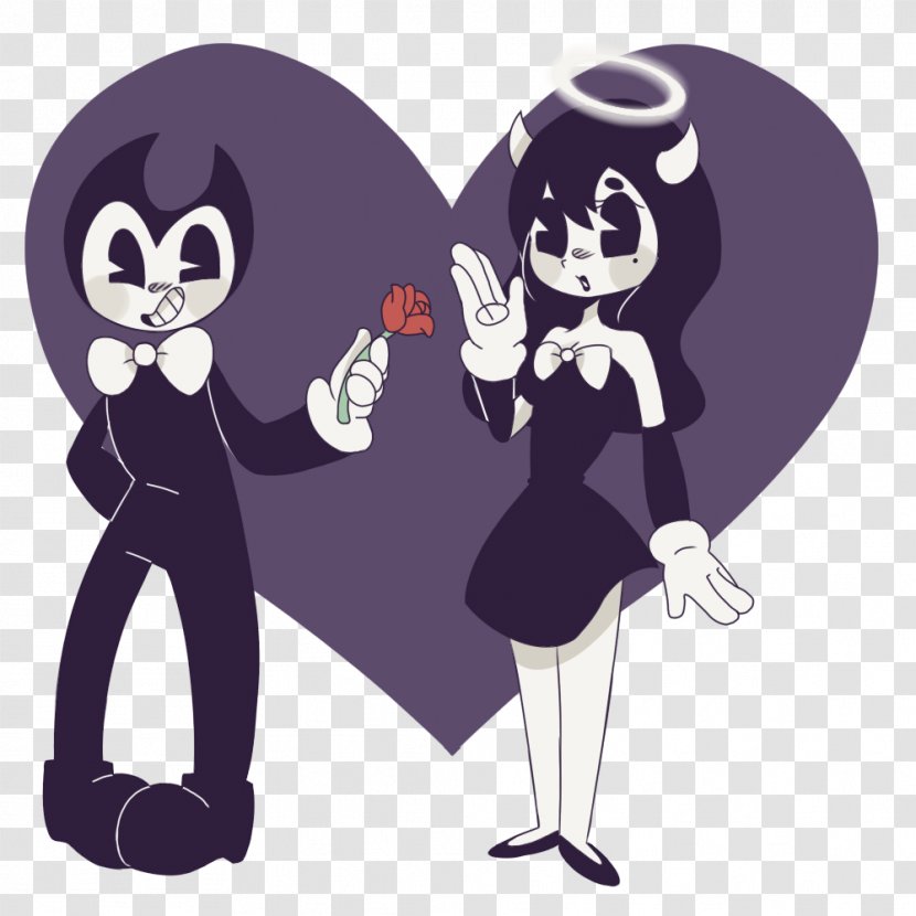 Bendy And The Ink Machine Cartoon Fan Art - Mean Angel Transparent PNG