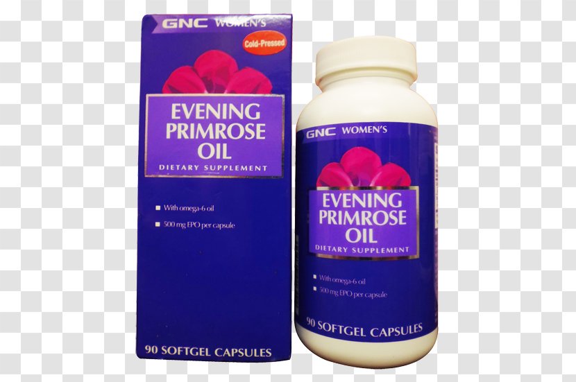 Dietary Supplement GNC Vitamin Liquid - Large Flowered Evening Primrose Transparent PNG