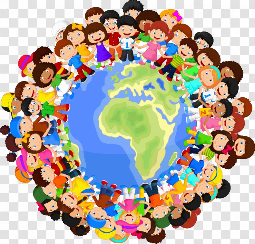 Earth Multiculturalism Poster Illustration - The Edge Of Vector Child Transparent PNG