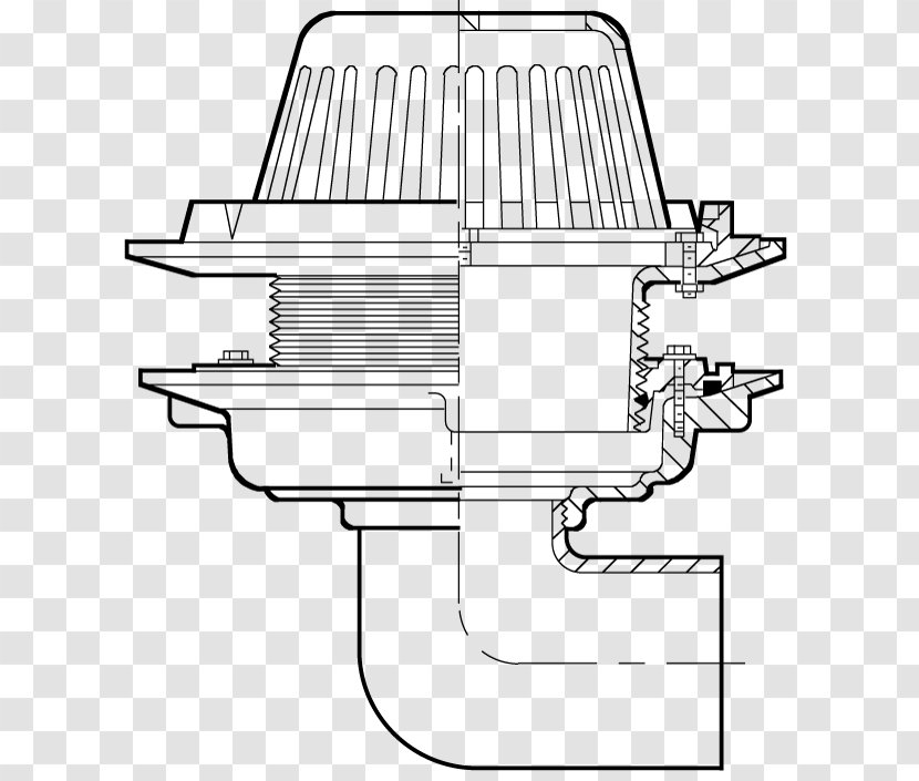 Flat Roof Drain Architectural Engineering - J R Smith - JR Transparent PNG