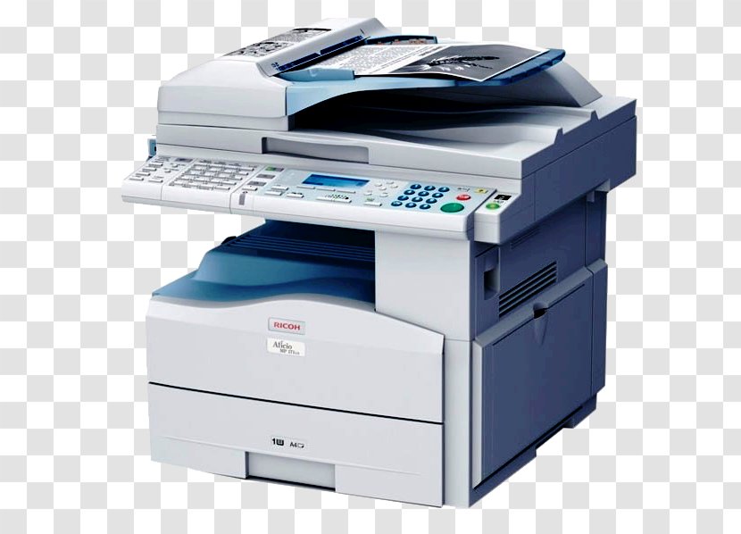 Photocopier Ricoh Multi-function Printer Image Scanner - Fax Transparent PNG