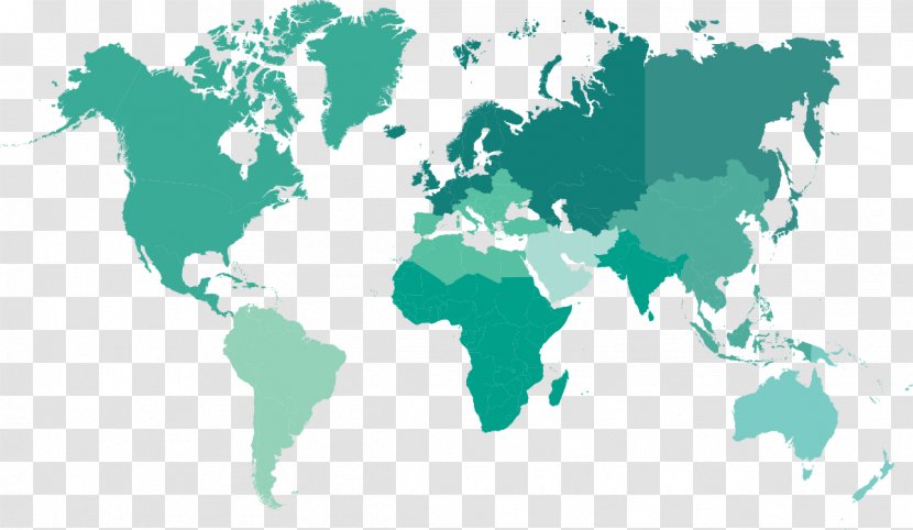 World Map Globe - Miller Cylindrical Projection Transparent PNG