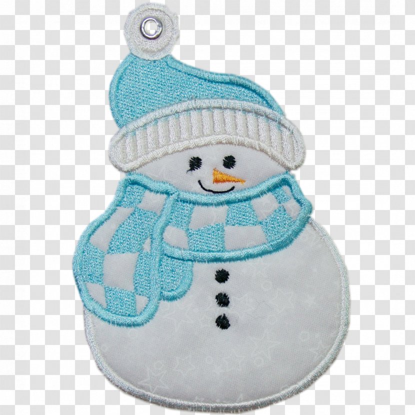 Embroidery Compact Disc Turquoise Pattern - Make A Snowman Transparent PNG
