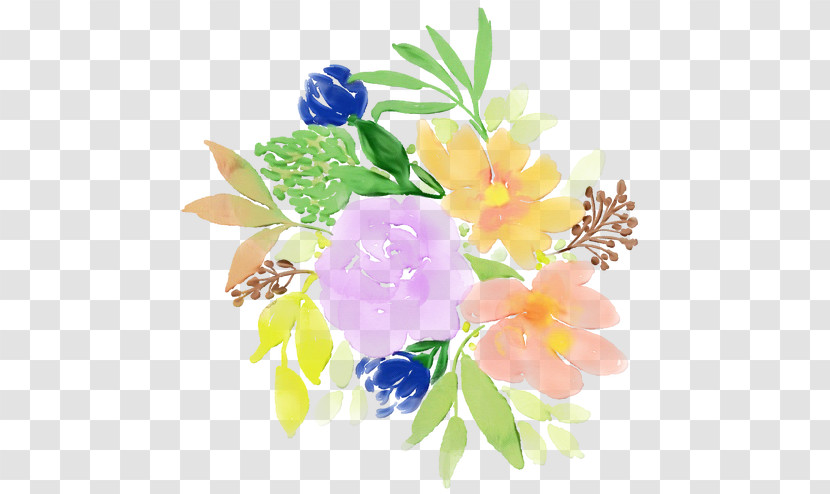 Flower Plant Watercolor Paint Petal Bouquet Transparent PNG