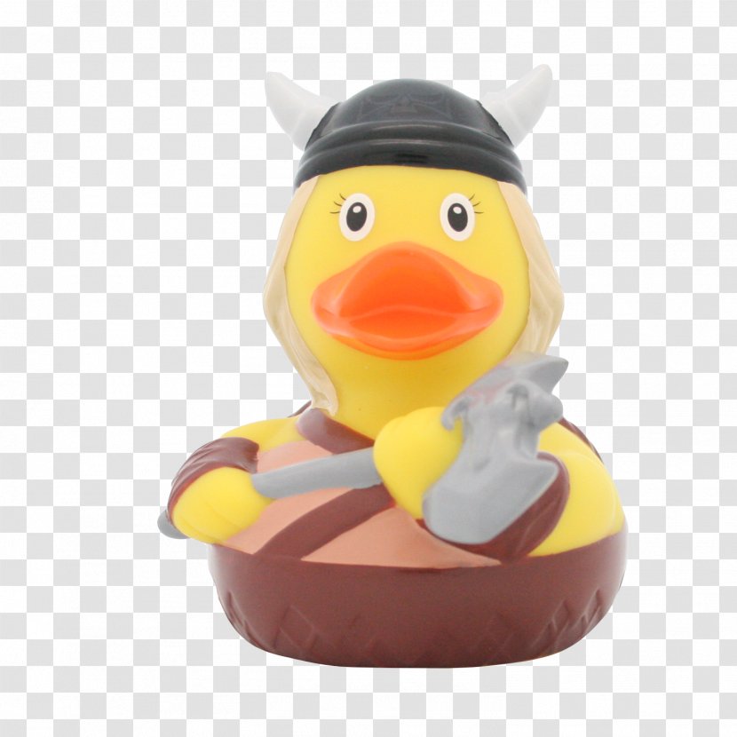 Rubber Duck Viking Woman Yellow Transparent PNG