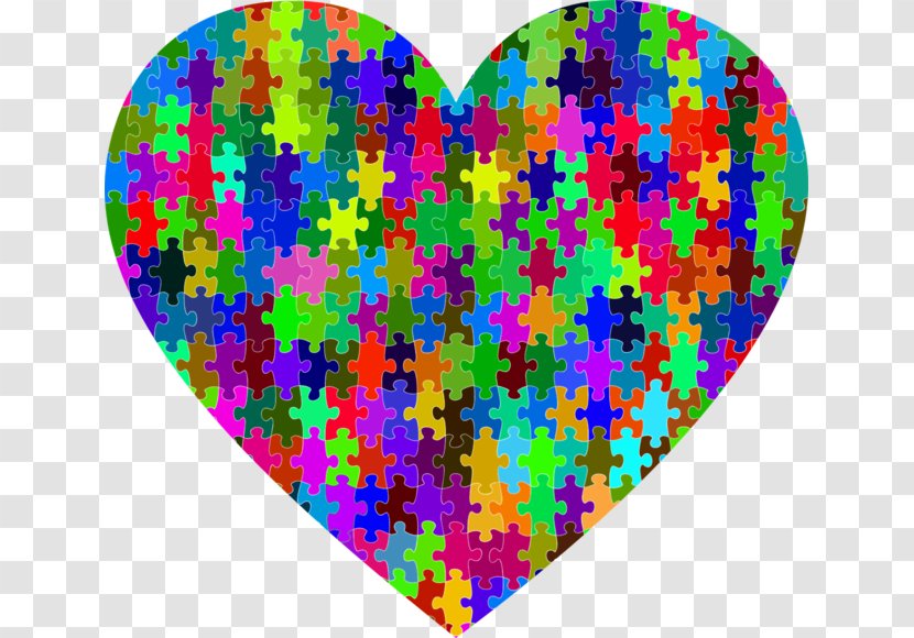 Jigsaw Puzzles World Autism Awareness Day Autistic Spectrum Disorders - Frame - Heart Transparent PNG