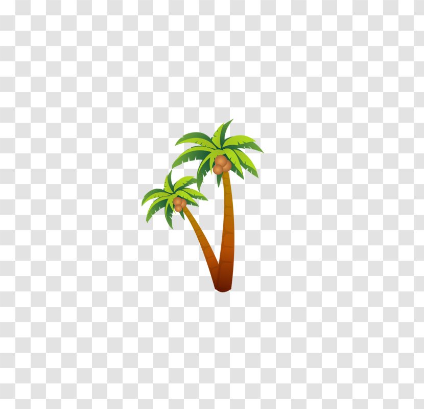 Tree Seaside Resort - Green - Coconut Transparent PNG