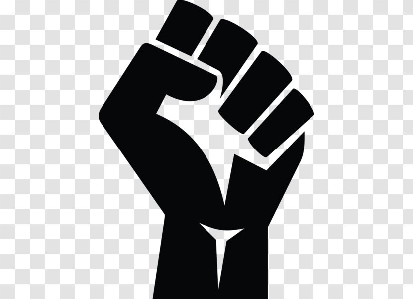 Raised Fist Black Power Sticker Clip Art - Bumper Transparent PNG