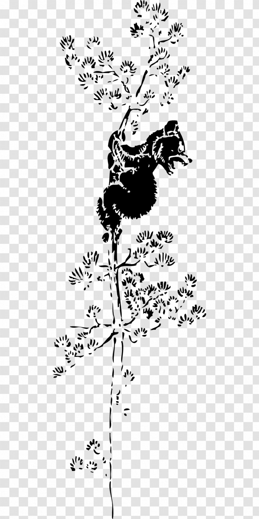 American Black Bear Giant Panda Tree Climbing Clip Art - Wild Life Transparent PNG