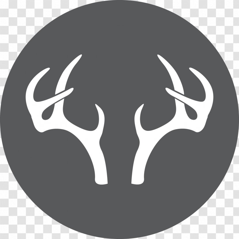 Reindeer Antler Logo Silhouette Desktop Wallpaper - Black Transparent PNG