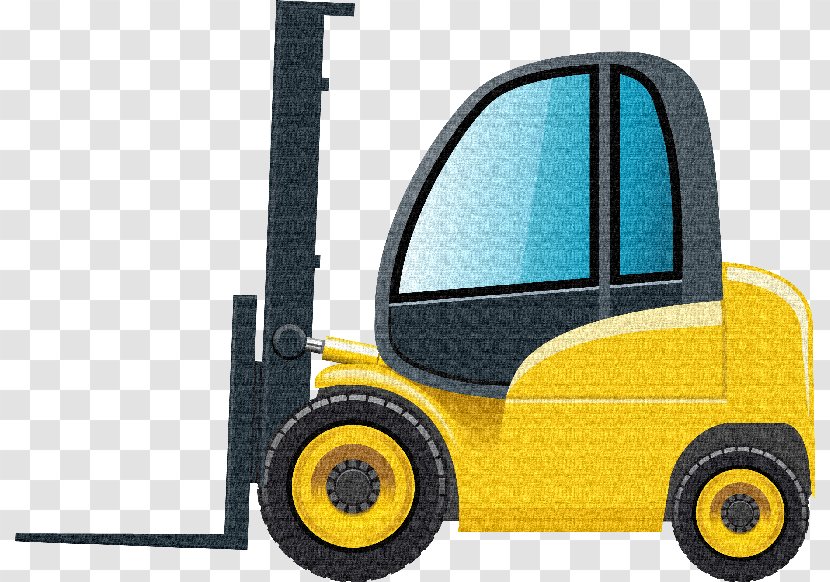 Clip Art Forklift Openclipart Vector Graphics Heavy Machinery - Yellow - Vita Coco Vehicle Transparent PNG