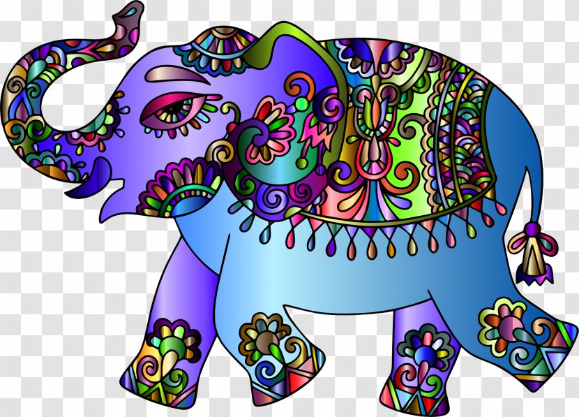 Indian Elephant Visual Arts Clip Art - Design Elements And Principles Transparent PNG