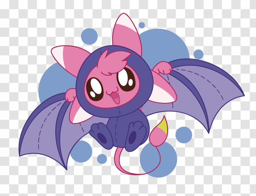 Illustration - Heart - Vector Cute Little Bats Transparent PNG