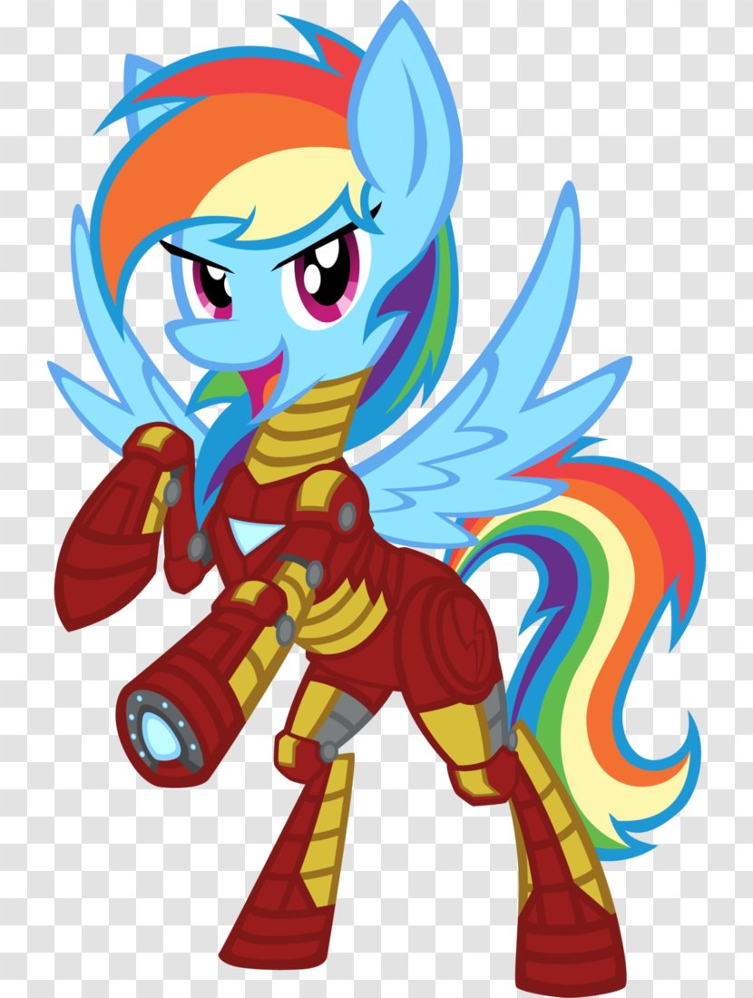 Rainbow Dash Hulk Iron Man Captain America Thor - Pony - Kirin Vector Transparent PNG