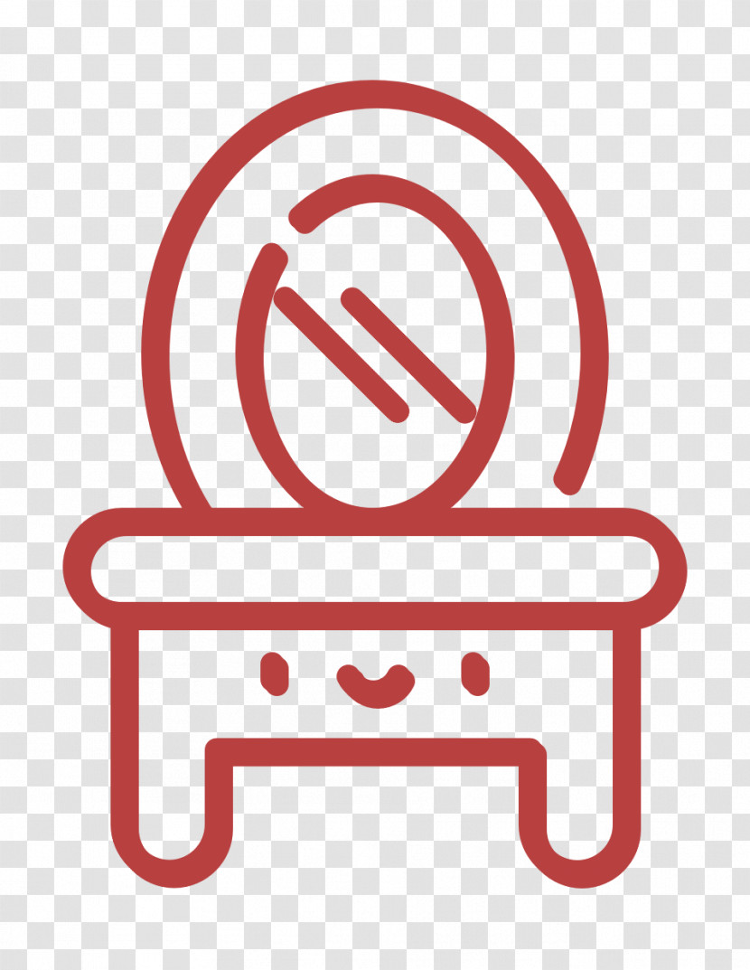 Dressing Table Icon Beauty Icon Mirror Icon Transparent PNG